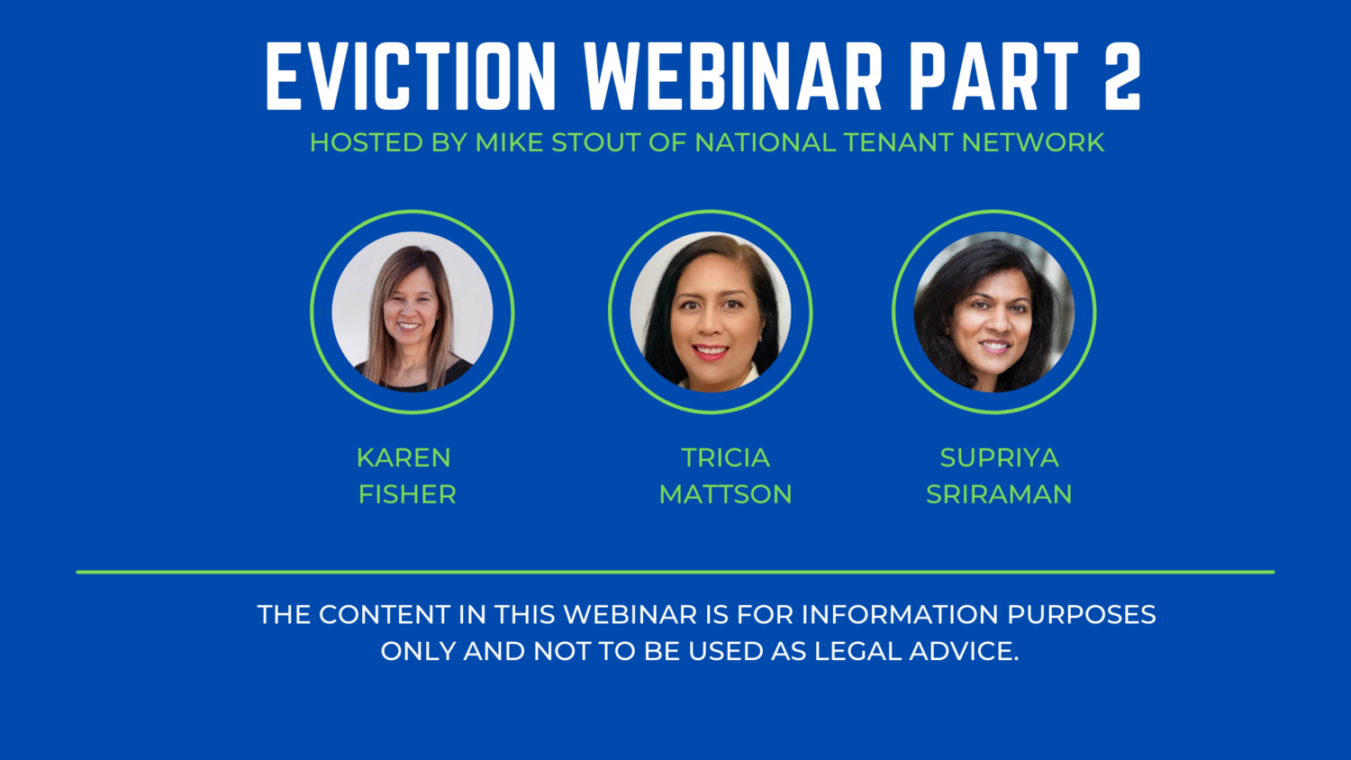 EVICTION WEBINAR PART 2